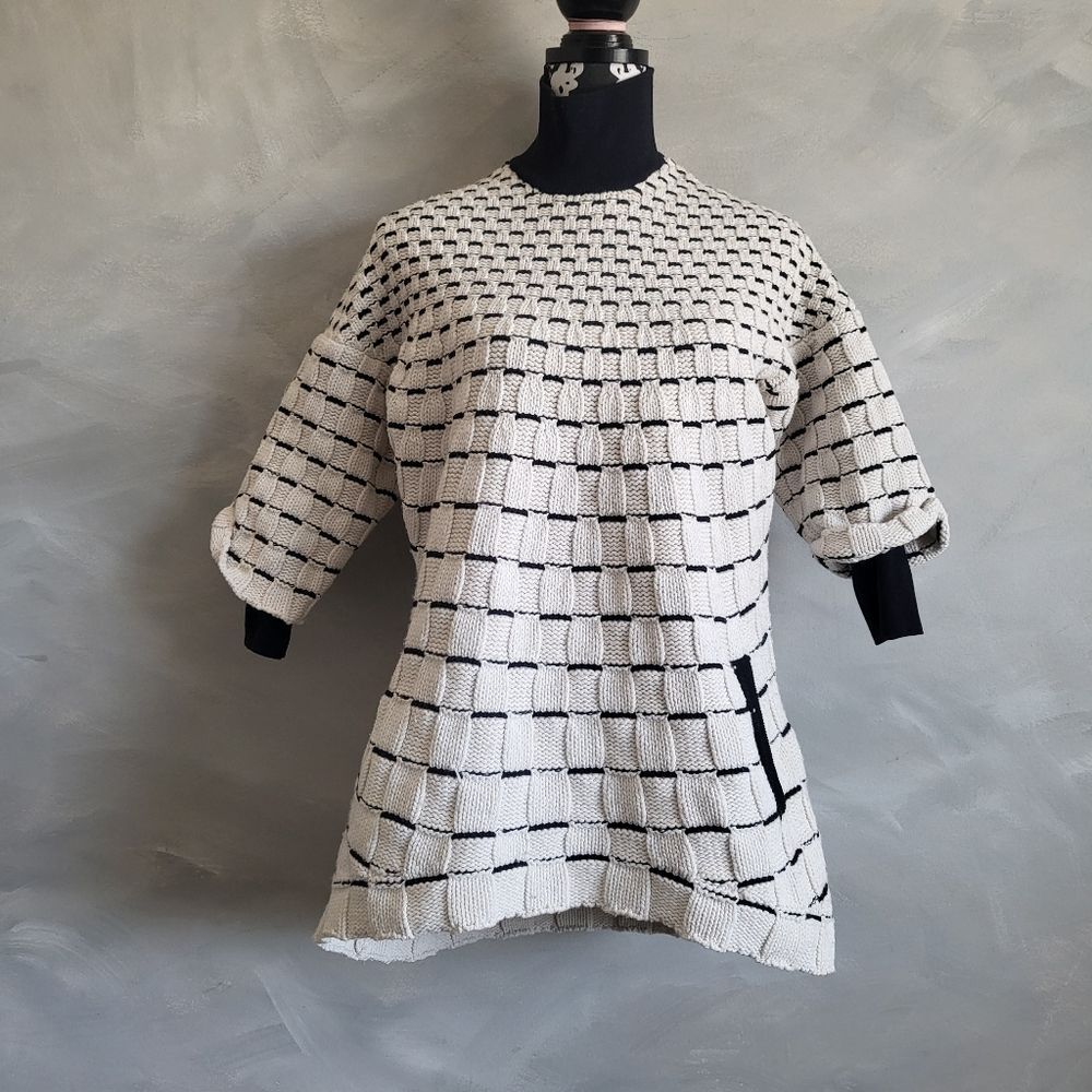 3:1 Phillip Lim Wool & Polyamide Blend Gingham Tu… - image 1